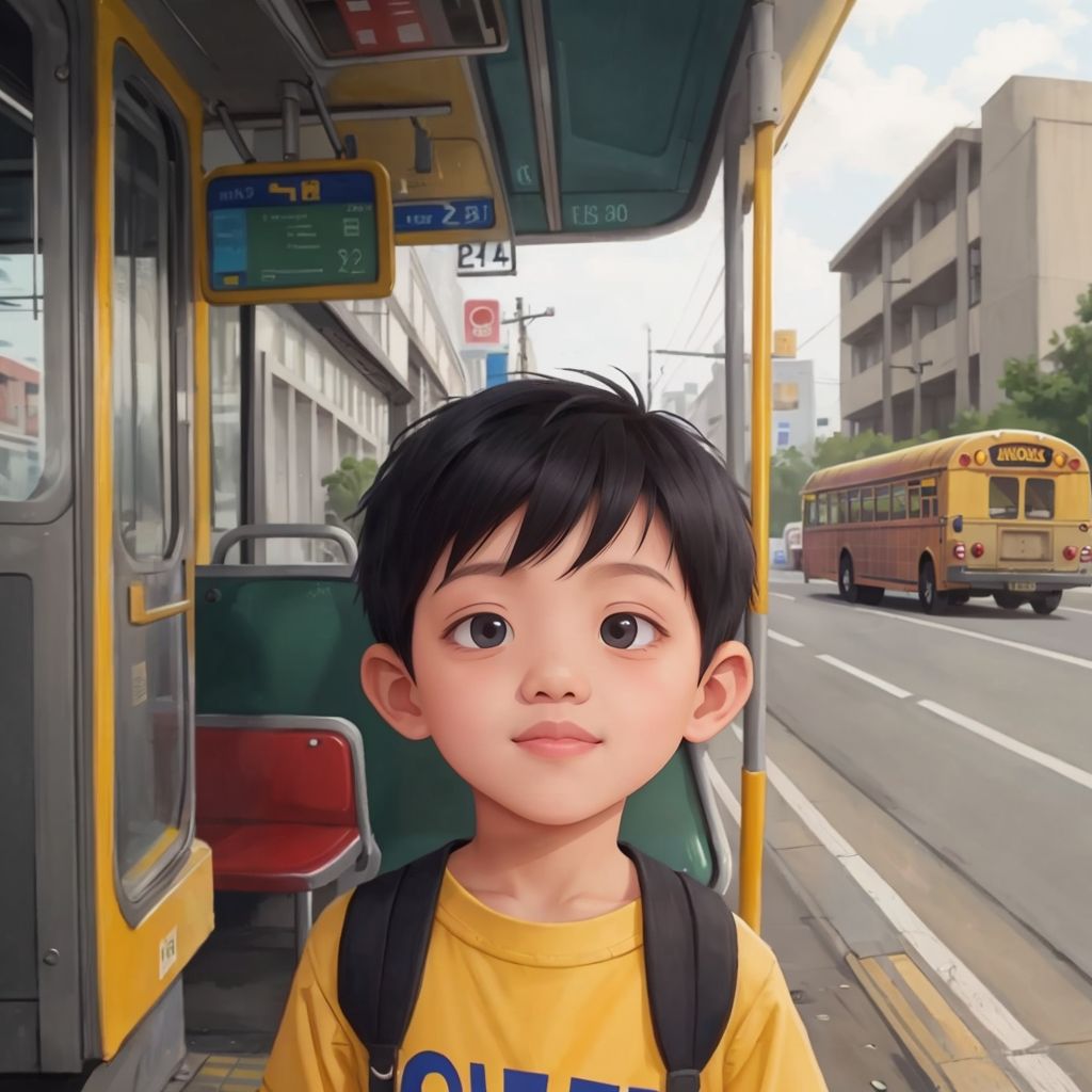 Aiden goes to school