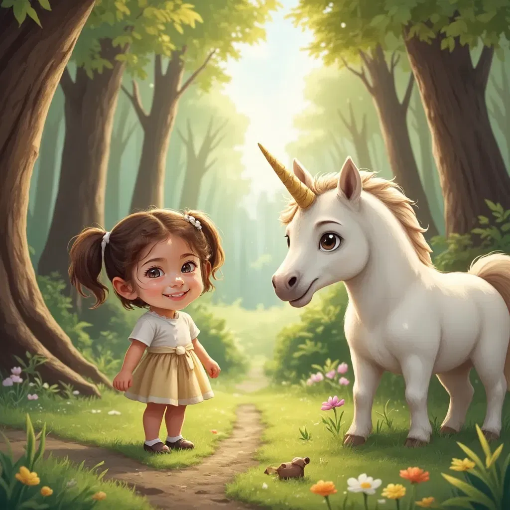 dina loves her unicorn friend