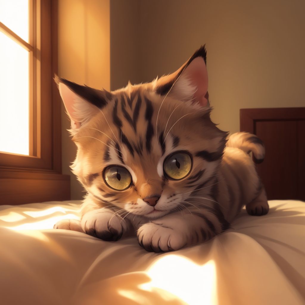 mèo con lười biếng